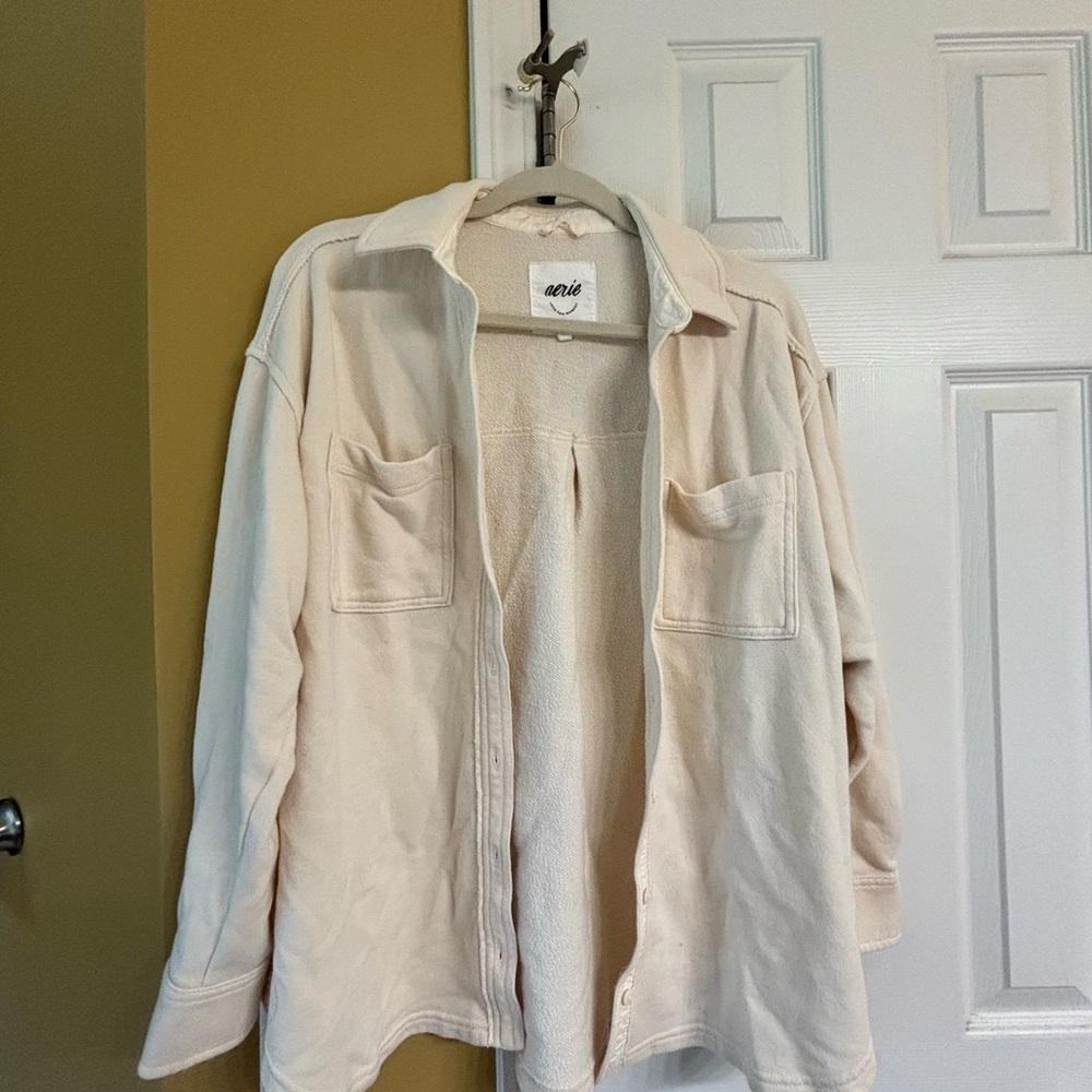 Aerie Cream Textured Fabric